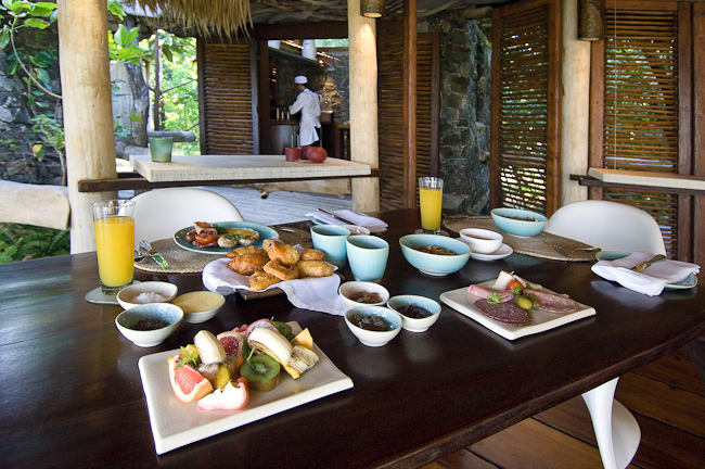 Private breakfast in your villa
