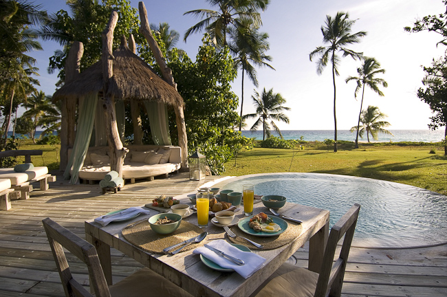 Breakfast at your private pool
