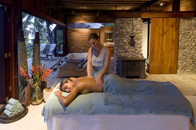 Massage therapy at the Spa