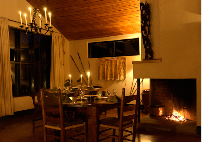 Private dinner in cottage