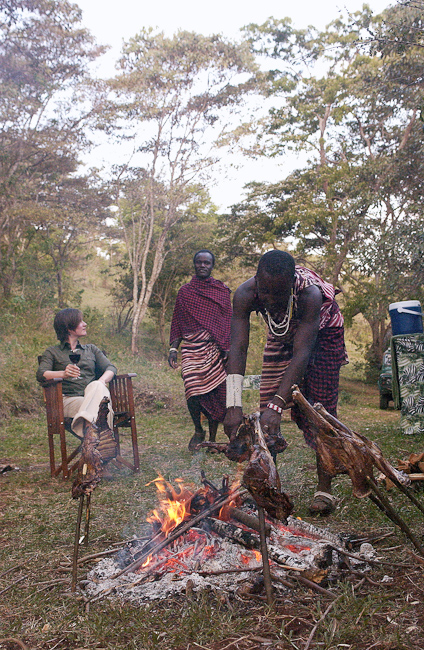 Forest dinner with the Maasai