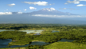 Momela Lakes and Kilimanjaro