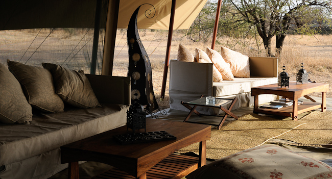 Lounge Area at Olakira Camp