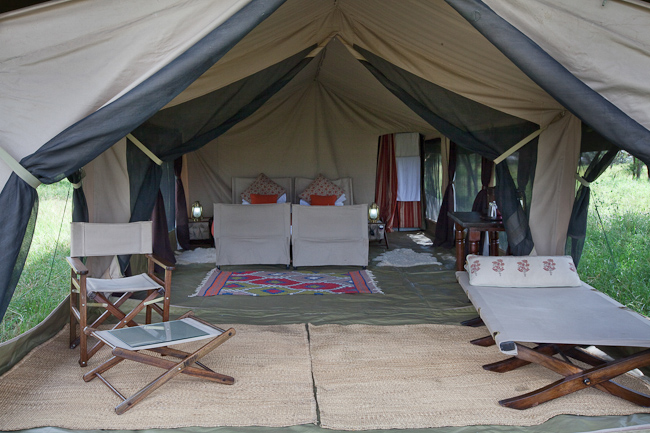Guest Tent - Interior View