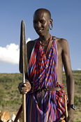 Maasai with his spear