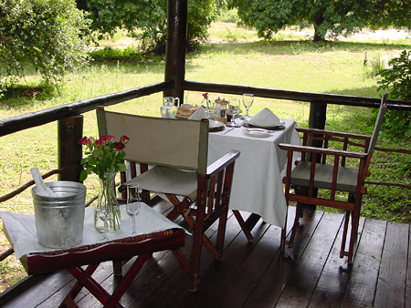 A private lunch served on your tent patio - what a treat!