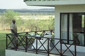 View of Chichele Lodge, South Luangwa, Zambia