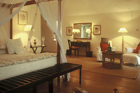 The guest chalets at Chichele are spacious and elegant