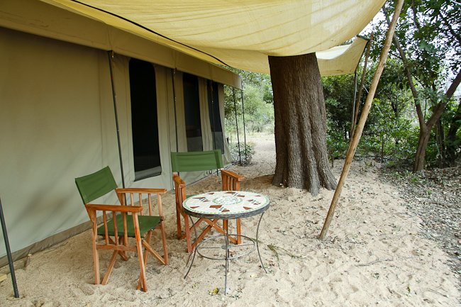 Meru-style tent exterior