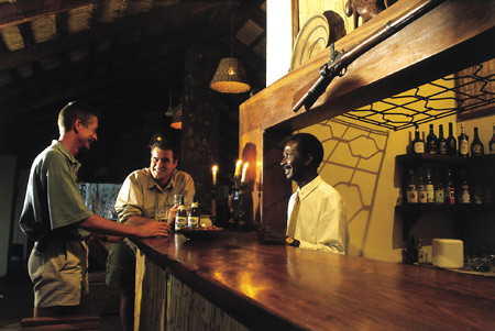 Guest bar, Kapani Lodge, South Luangwa, Zambia