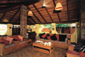 Kapani Lodge's main lounge, South Luangwa, Zambia