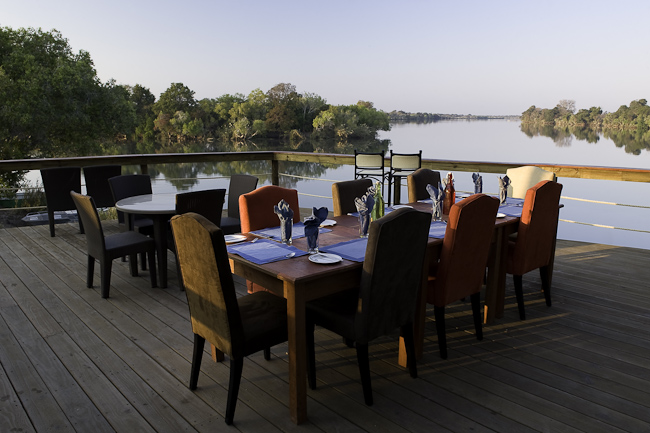 Viewing deck at the Kafue/Lufupa confluence