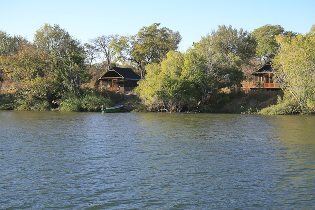 View of the camp from the river