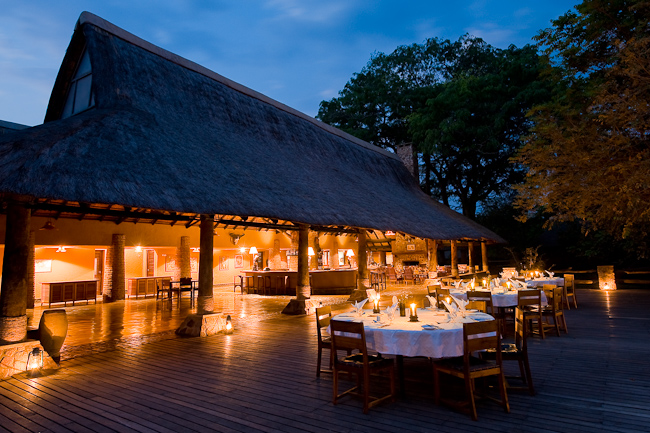 Dining under the African sky