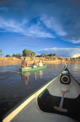 River safari from Tafika Camp, South Luangwa, Zambia