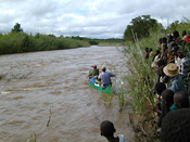 Departing via canoe onto the Luangwa river