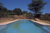 Swimming pool, Nkwali Camp, South Luangwa, Zambia