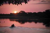 Sunset boat ride, Luangwa River, Zambia