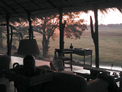 The main lounge offers superb views of the Kakumbu Valley