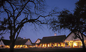 Night image of The Royal Livingstone Hotel