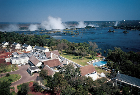 The Royal Livingstone Hotel on the Zambezi River, Zambia