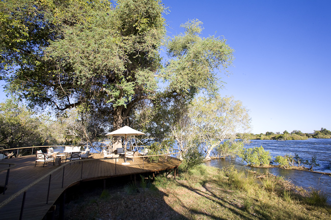 Main area deck and river view