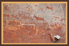 Bushman cave paintings