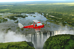 Plane ride over the Victoria Falls