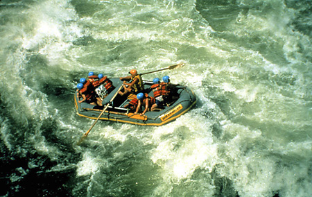 White-water rafting at the Falls is a memorable experience! 
