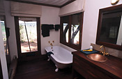 The en-suite bathrooms at Safari Camp have all the amenities