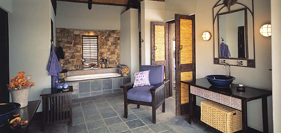 The large en-suite bathrooms at Water Lodge are beautiful