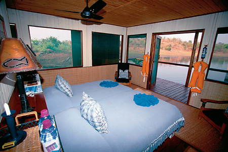 The guest chalets are quite comfortable and include a private patio