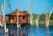 One of Matusadona's floating guest chalets