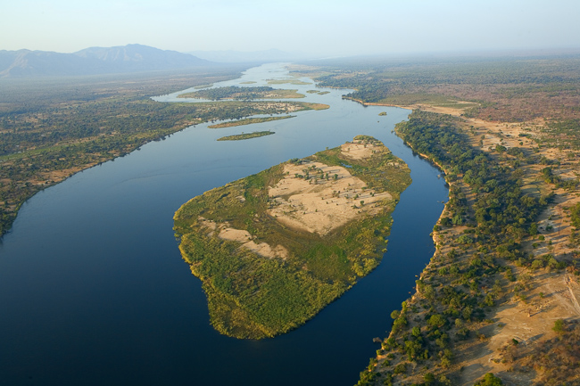 Zambezi river from above