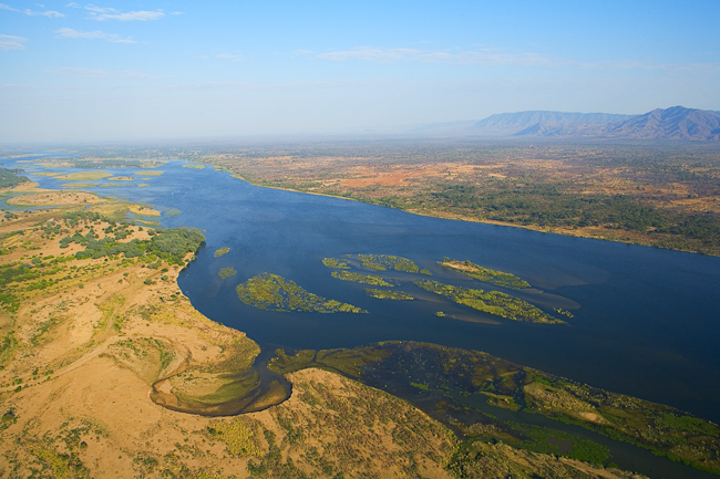 Zambezi river and the floodplain