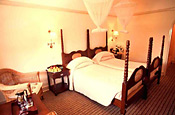 The rooms are furnished in traditional Edwardian style