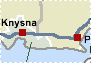 Map of Knysna and Plettenberg Bay