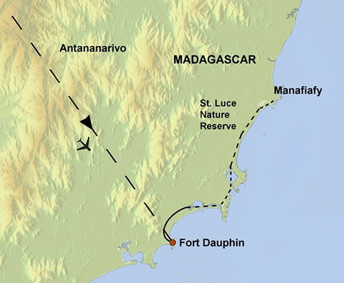 Madagascar Barefoot Luxury Kayak Adventure Map