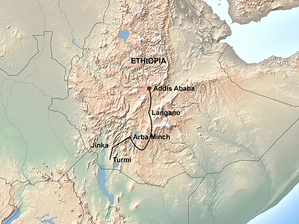 Map of Ethiopia Cultural Explorer