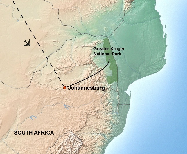 Greater Kruger Wildlife Experience - map