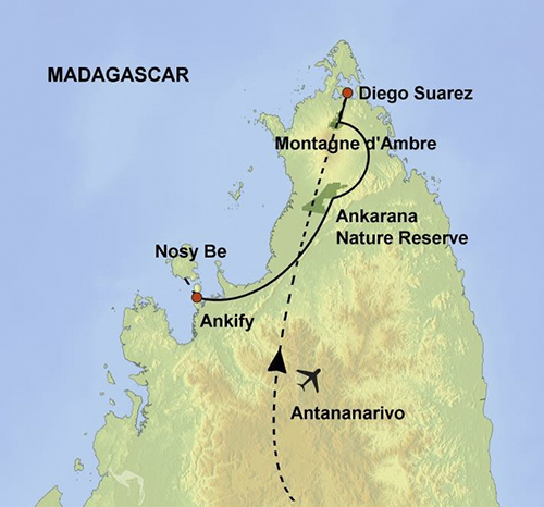 Madagascar North map