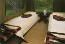 Adventurer safari tent interior