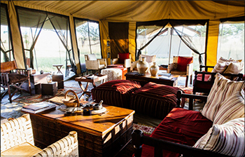 Kimondo Camp lounge tent, Serengeti, Tanzania