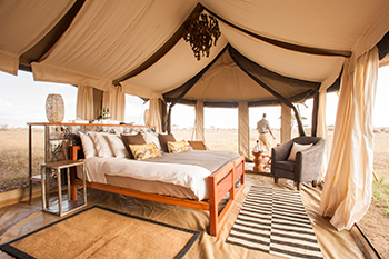 Namiri Plains Camp guest tent, Serengeti, Tanzania