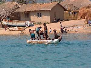 Locals on Lake Malawi