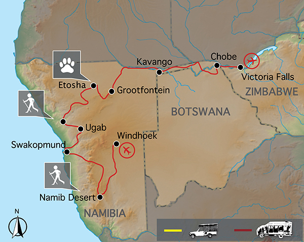 Elephant Track Safari map