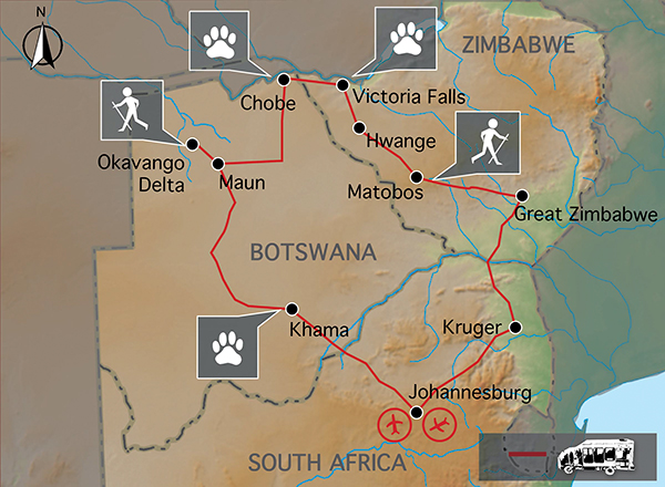 Game Tracker Safari map