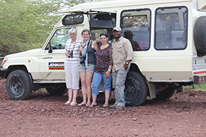 Arriving at Tsavo West National Park