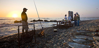 Terrace Bay fish barbeque in Namibia