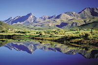 Lake and mountains in Ladismith
